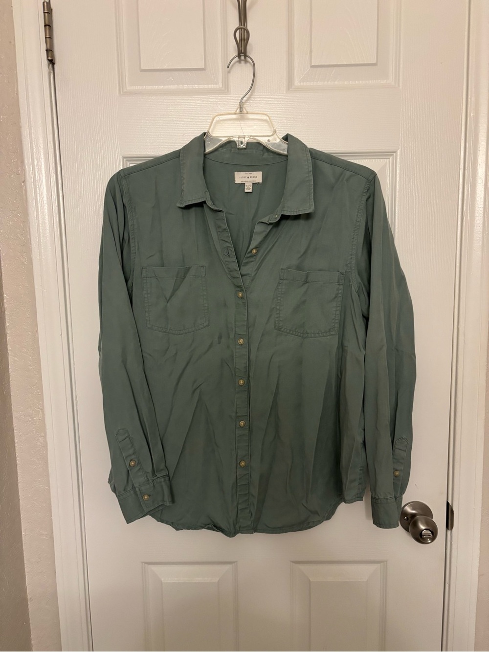 Lucky Brand Green Blouse - Size XL